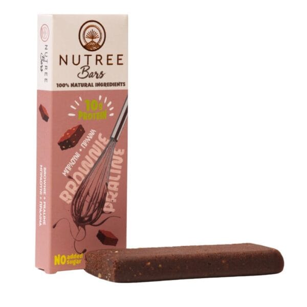 Μπάρα Πρωτεΐνης Brownie Πραλίνα 50gr - Nutree